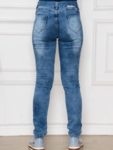 Young Girls Jeans - 中等水洗藍 - 查看 2