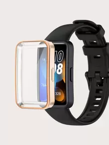 1 件玫瑰金 TPU 全覆盖镀层表壳，兼容华为表带 8 - 玫瑰金 - 查看 1