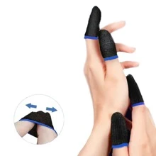 Bộ 4 ngón tay bảo vệ, đen và đỏ ngón tay hỗ trợ nén tay để chơi game, chống trơn trượt, thấm mồ hôi và thoáng khí - Nhiều màu - Xem 5