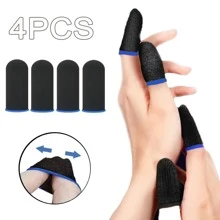 Bộ 4 ngón tay bảo vệ, đen và đỏ ngón tay hỗ trợ nén tay để chơi game, chống trơn trượt, thấm mồ hôi và thoáng khí - Nhiều màu - Xem 3