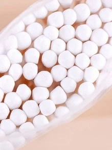 100 Miếng Dùng một lần Hai mặt Lau sạch Đối với Nước Tẩy trang , Làm sạch tai , - trắng - Xem 5