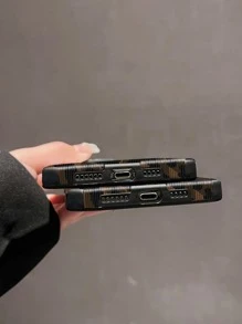 猎豹印花苹果玳瑁手机壳 猎豹纹手机壳 防水防震防摔防刮 - 彩色 - 查看 3