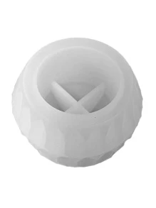 DIY Round Succulent Planter, Rhombus Flower Pot Silicone Mold, Handmade Art Crystal Epoxy Resin Mold, Storage Bowl, Plaster Clay Mold, Candle Cup Mold - White - View 4