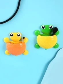1 Miếng Dễ thương Thú vật Giá đỡ bàn chải đánh răng - trái cam Rùa Hình dạng , Treo tường Bàn chải đánh răng & Kem đánh răng Hộp đựng Đối với Phòng tắm - Nhiều màu - Xem 3