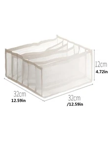 1 Pieza Caja De Almacenamiento Plegable Para Calcetines, Ropa Interior Y Corbatas, Se Puede Usar En Armarios, Guardarropas Y Armarios, Regalo Para El Día De San Valentín - Beis - Ver 6