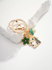 1pc Cartoon House & Mushroom & Flower Keychain For Gift Casual Car Accessories Bag Charm School Cute Goth Y2k Christmas