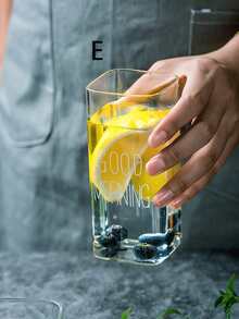 1入組動物印花玻璃杯子 - 無色 - 查看 7