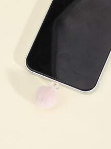 Pompom Decor Zinc Alloy Dust Plug