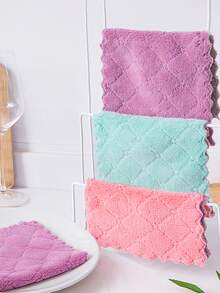 10 Đóng gói Sợi siêu mịn Vải làm sạch , Có thể tái sử dụng Phòng bếp Khăn mặt , Hai Lớp Sợi siêu mịn Khăn tắm Lint Free Cao Hấp thụ Đa dụng Bụi bặm Và Bẩn Vật dụng làm sạch Đối với Phòng bếp Ô tô/xe hơi Nhà - Nhiều màu - Xem 10