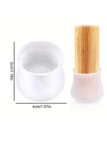 12入組半透明 T 形椅腿套，防滑、降噪、耐用、可水洗家具腳保護墊 - 白色 - 查看 7