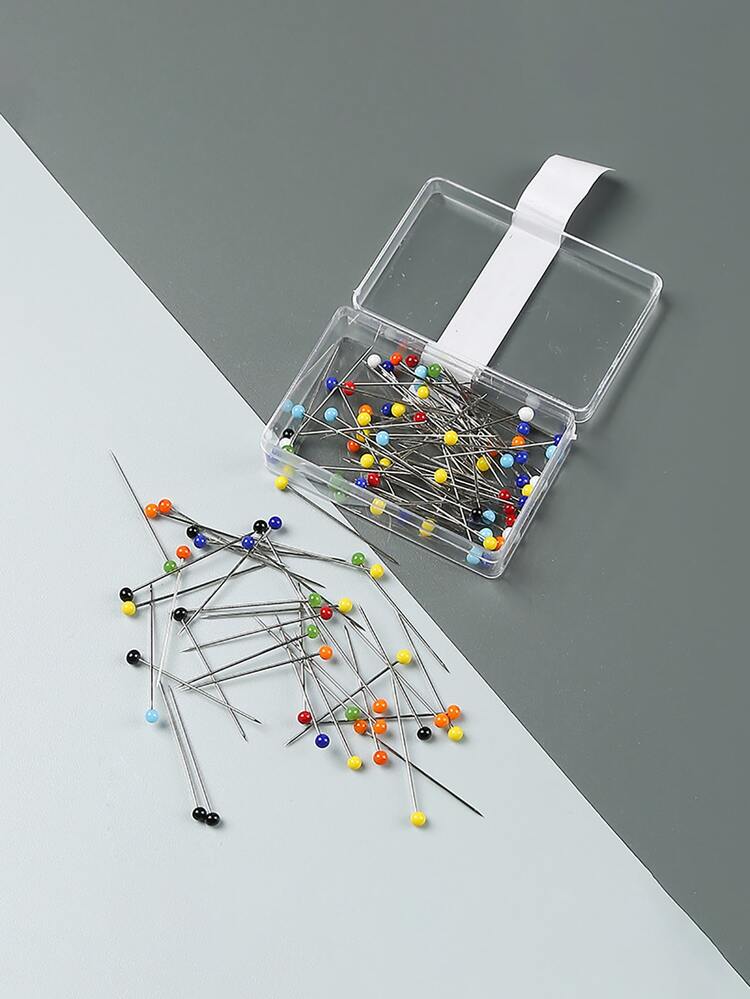 50 piezas Alfiler con diseño de cuenta - Multicolor - Añade 6