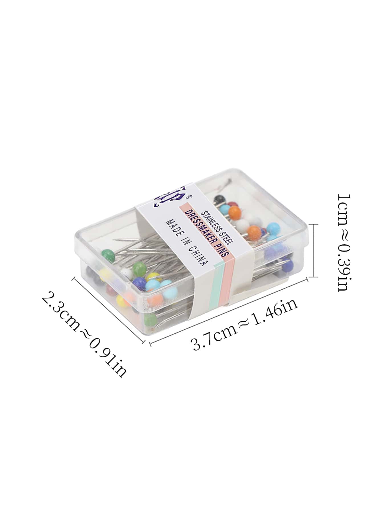 50 piezas Alfiler con diseño de cuenta - Multicolor - Añade 5