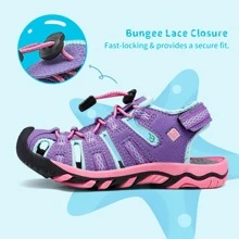 Boys & Girls Toddler/Little Kid/Big Kid Outdoor Summer Sandals - Màu tím - Xem 2