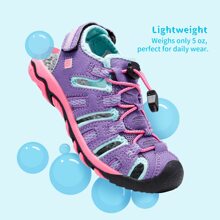 Boys & Girls Toddler/Little Kid/Big Kid Outdoor Summer Sandals - Màu tím - Xem 4