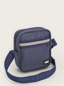 Men Crossbody Bags - Azul y blanco - Ver 2