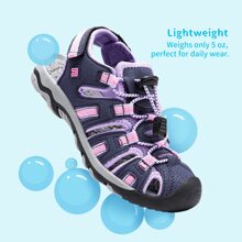 Boys & Girls Toddler/Little Kid/Big Kid Outdoor Summer Sandals - 淺灰紫 - 查看 4