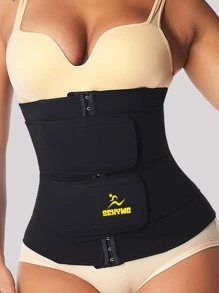 具有扣環式封閉器的汗水減肥氯丁橡膠腰帶，可控制腹部，適用於運動