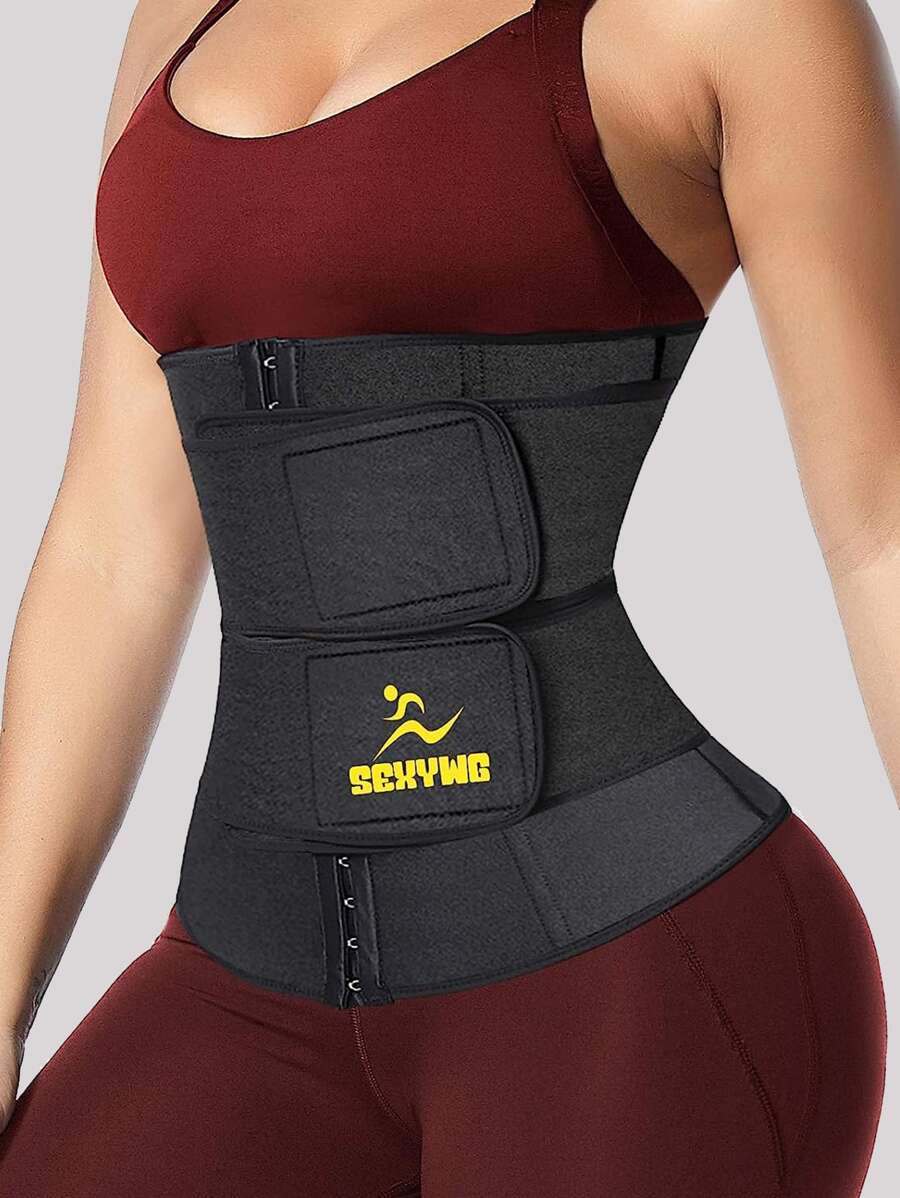 具有扣環式封閉器的汗水減肥氯丁橡膠腰帶，可控制腹部，適用於運動