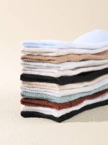 12 pairs of solid color baby socks - Multicolor - View 3