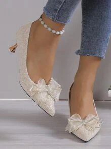 Tacchi alti magro Tacchi da donna Scarpe a punta singolo Scarpe