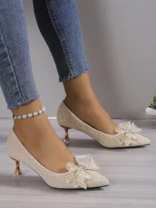 Tacchi alti magro Tacchi da donna Scarpe a punta singolo Scarpe