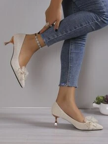 Tacchi alti magro Tacchi da donna Scarpe a punta singolo Scarpe