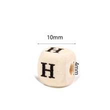 100 st./set Natuurlijk Gemengd Houten Tekst Alfabet Kralen Los Afstandhouder Kralen Voor DIY Armbanden Juwelen maken Handgemaakt Accessoires