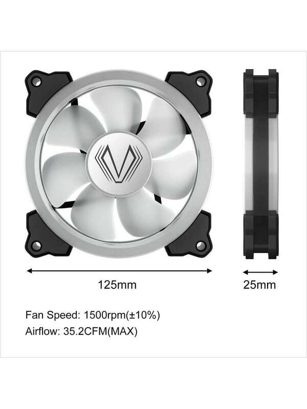 3 Pack Kits 120mm Addressable ARGB Computer Case Fan 3 Pin/4Pin