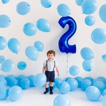 Bóng bay số 40 inch, bóng bay cỡ lớn cỡ lớn dùng để trang trí tiệc sinh nhật, lễ tốt nghiệp, kỷ niệm, chụp ảnh, Giáng sinh - Màu xanh hải quân - Xem 4