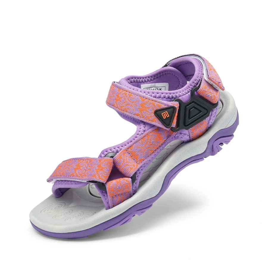 Kids Adventurous Light-Weight Adjustable Straps Summer Sandals (Toddler/Little Kid/Big Kid) - 紫色 - 查看 1