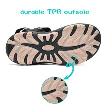 Kids Adventurous Light-Weight Adjustable Straps Summer Sandals (Toddler/Little Kid/Big Kid) - 藏蓝色 - 查看 5
