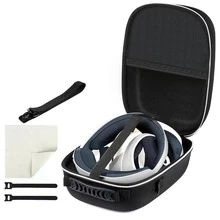 Travel Carrying Case Organizer Storage Bag Compatible For Ps Vr2 Portable Zipper Handbag Protective Box - 黑色 - 查看 1