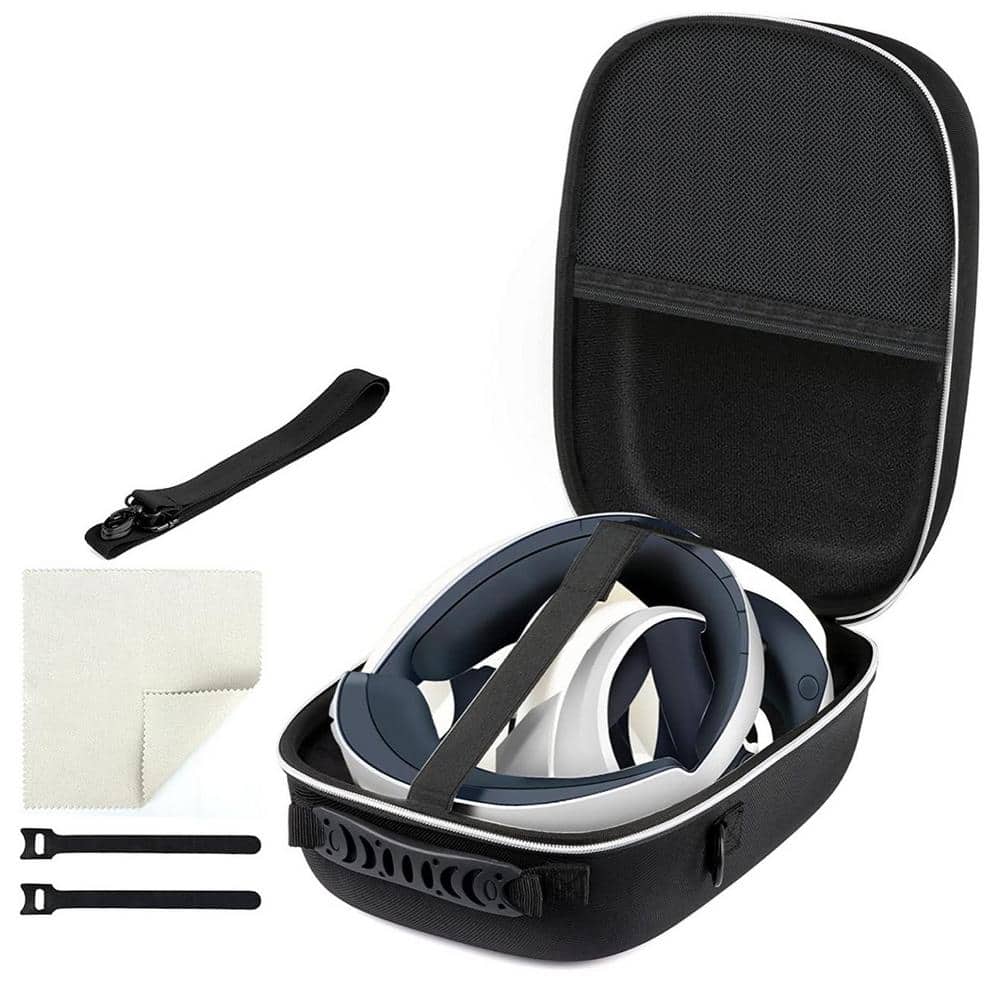Travel Carrying Case Organizer Storage Bag Compatible For Ps Vr2 Portable Zipper Handbag Protective Box - 黑色 - 查看 1