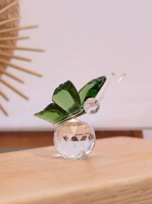 1pc Butterfly Crystal Ball Decoration For Home Office Desk Decoration Best - Green - View 4