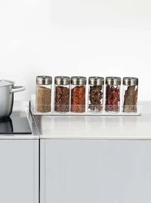 1 Miếng Acrylic trong suốt Sơn móng tay Trưng bày Cái giá Treo tường Đa chức năng Giá lưu trữ Đối với Gia vị , Sữa tắm , Thích hợp Đối với Phòng khách , Phòng tắm , Phòng bếp - Trong sáng - Xem 8