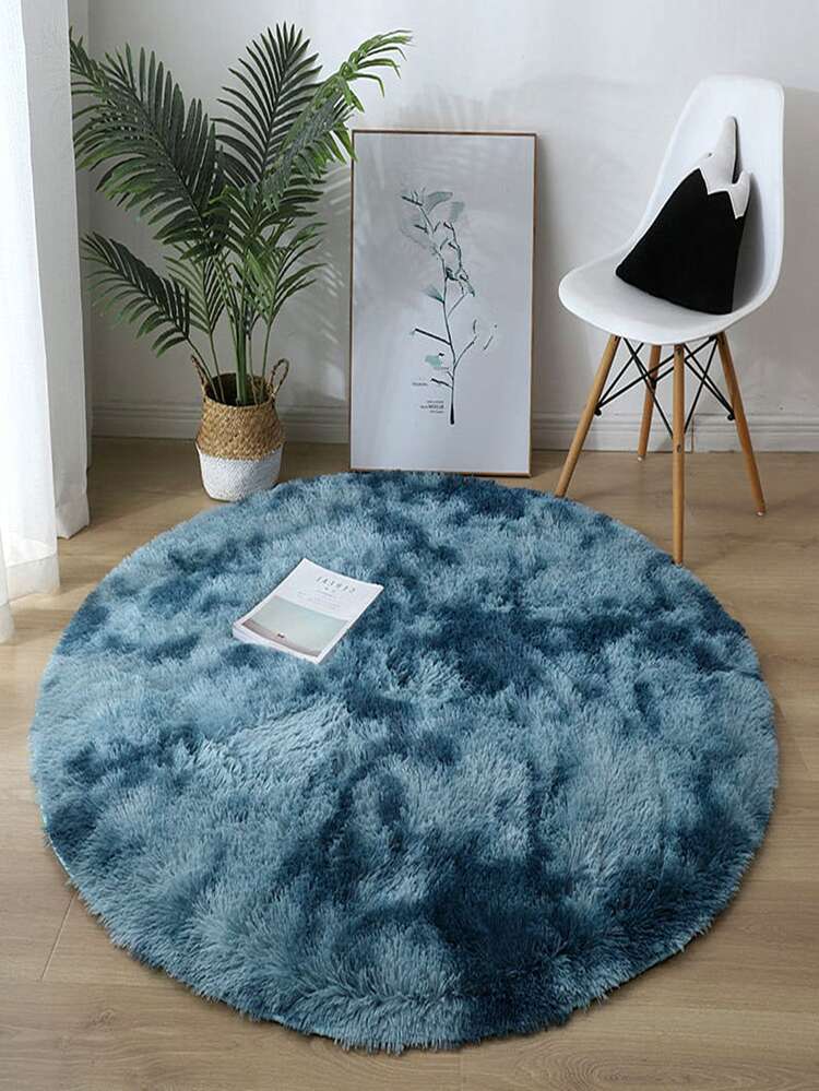 1pc Super Soft Fluffy Round Shaggy Rug , Non-Slip, Washable, And Cute Carpet For Living Room, Bedroom, Home Decor, Room Decor, Accent Rug, Floor Covering, And More With Anti-Slip Backing And Easy Maintenance