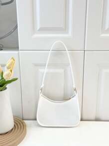 Bolso de hombro minimalista mini blanco - Blanco - Ver 1