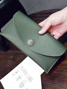 Women's Long Ultra-thin Wallet - Green - View 2