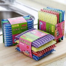 1入組家用的廚房鍋洗滌器帶厚&耐用無划痕百潔布適用於洗碗 - 彩色 - 查看 1