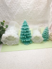 松树香味蜡烛，慕斯硅胶模具，DIY树脂硅胶装饰 - 白色 - 查看 4