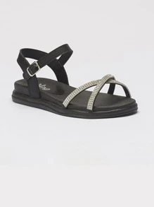 Kids Flat Sandals - màu đen - Xem 1