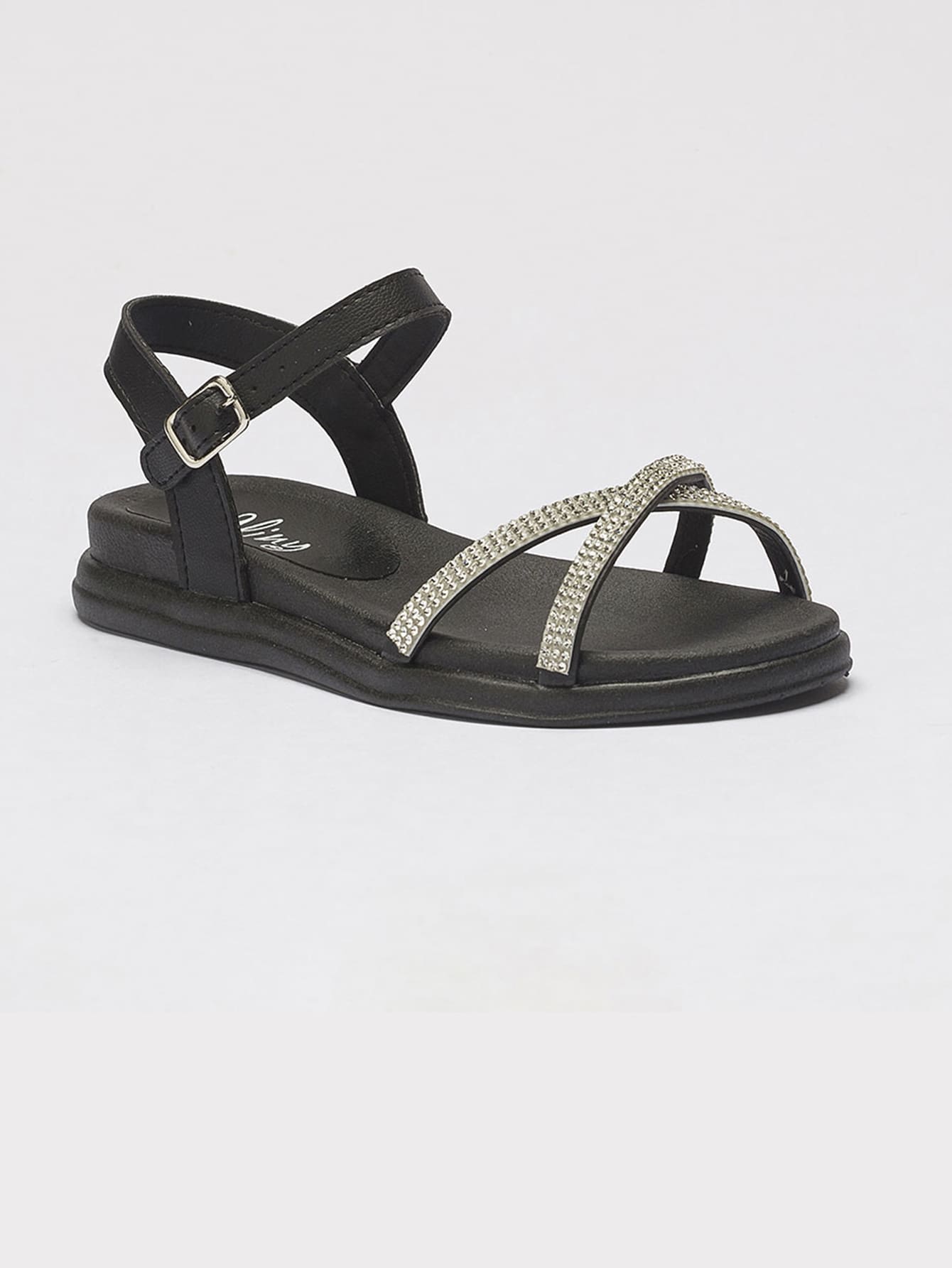 Kids Flat Sandals - màu đen - Xem 1