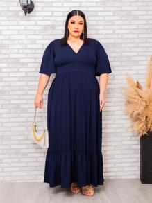 Plus Size Dresses - 藏蓝色 - 查看 3