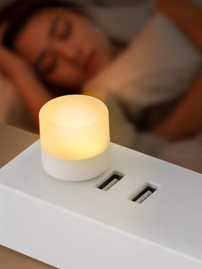 1pc Round Usb Night Light