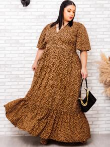 Plus Size Dresses - Marrón Mocha - Ver 1