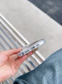 Dog Pattern Clear Phone Case - Multicolor - View 2