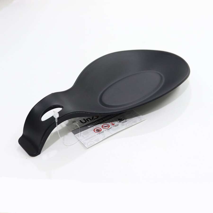 Descanso De Talheres Preto Silicone - Preto - Visão 1