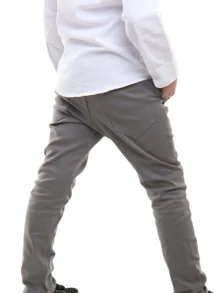 Young Boys Pants - Màu xám đen - Xem 2