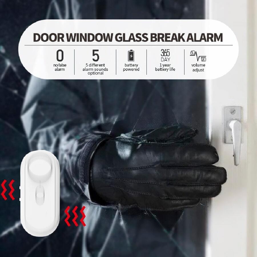 Touch Sensing Alarm Home AntiTheft Vibration Alarm Sensing Doors And Windows Store Supermarket
