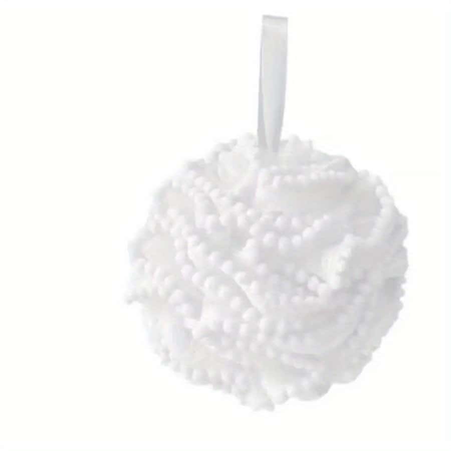 新品持久花紋浴球,可愛泡澡工具 - 白色 - 查看 1